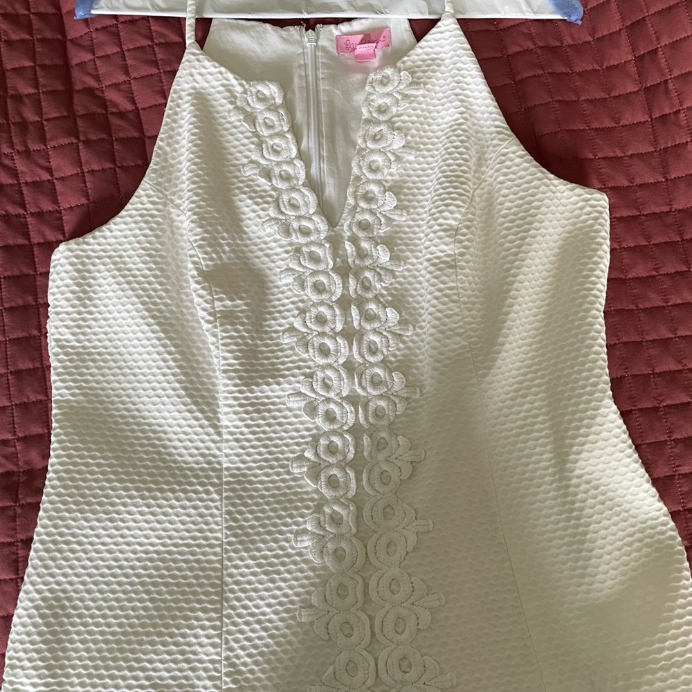 Lilly Pulitzer White Textured Tank Top